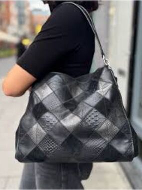 Coach Phoebe Metallic Patchwork Hobo Shoulder Bag — EUC